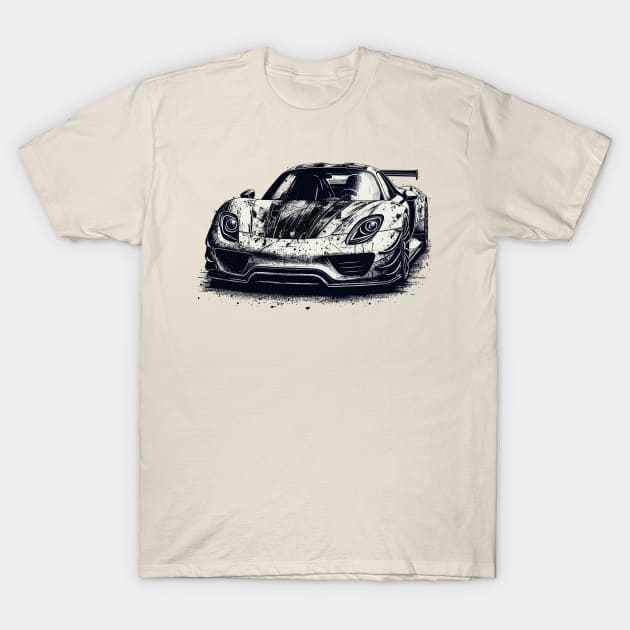 Porsche 918 Spyder T-Shirt by Vehicles-Art